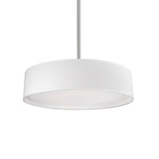 Kuzco Dalton 16in 1-Light LED Pendant | Modern White and White Acrylic Diffuser | Bedroom & Hallway Flush Mount | 2125lm 5CCT | Model PD7916-WH-5CCT