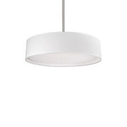 Kuzco Dalton 16in 1-Light LED Pendant | Modern White and White Acrylic Diffuser | Bedroom & Hallway Flush Mount | 2125lm 5CCT | Model PD7916-WH-5CCT