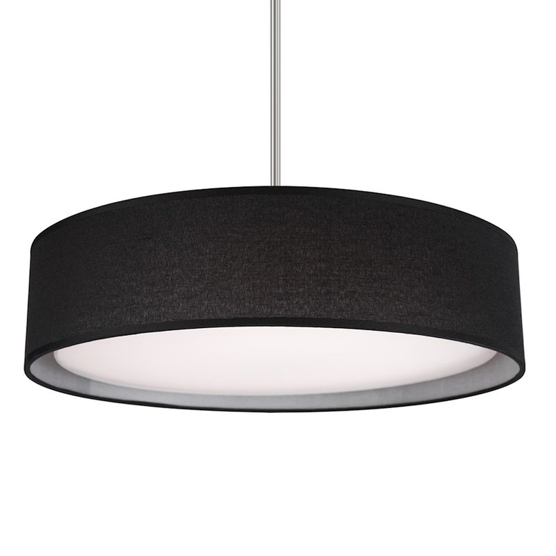 Kuzco Dalton 20in 1-Light LED Pendant | Modern Black and White Acrylic Diffuser | Kitchen Island & Dining Room | Model PD7920-BK-5CCT