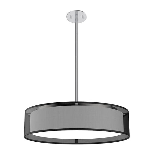 Kuzco Dalton 20" Pendant, Black Organza - PD7920-BOR-5CCT