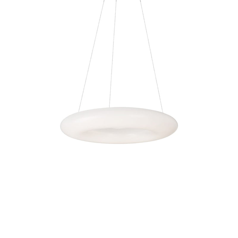 Kuzco Cumulus 18in LED Pendant | White Acrylic Diffuser | Kitchen Island & Dining Room | 2500lm 3000K Dimmable 24W | Model PD80718
