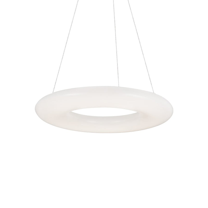 Kuzco Cumulus 30in LED Pendant | Modern White Aluminum and White Acrylic Diffuser | Kitchen Island & Dining Room | 6300lm 3000K 90CRI | Model PD80730