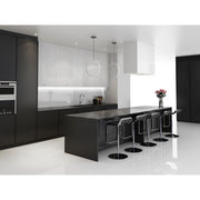 Kuzco Cirque 24in 1-Light LED Pendant | Modern Black Aluminum Ring | Kitchen Island & Dining Room | 24 x 0.75 x 24 in | Model PD82524-BK