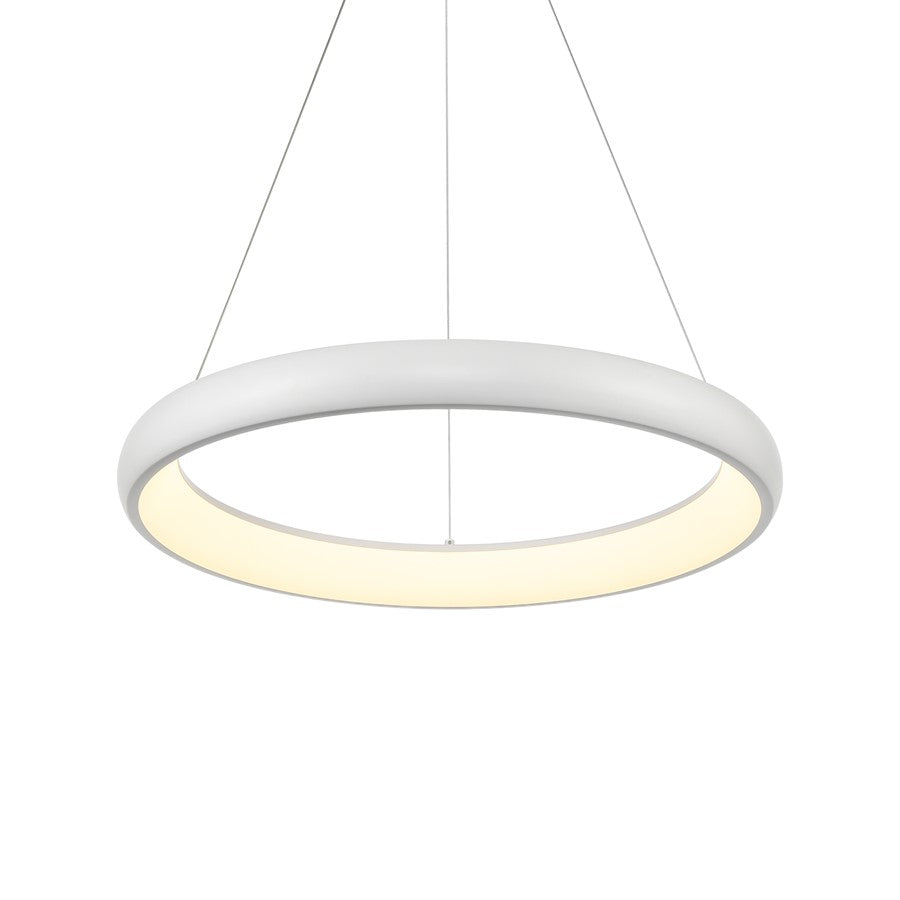Kuzco Cortana 24" LED Pendant, White - PD82724-WH-UNV