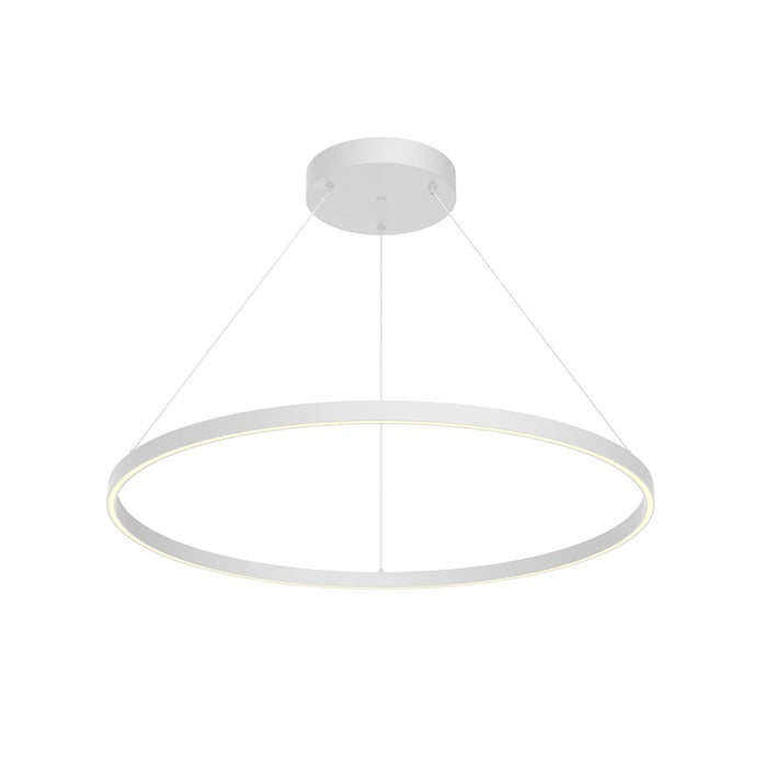 Kuzco Cerchio 36" LED Down Pendant, 78W, White/Clear - PD87136-WH-UNV-010