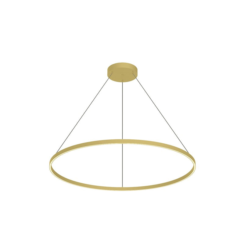 Kuzco Cerchio 48" LED Pendant, Brushed Gold