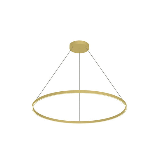 Kuzco Cerchio 48" LED Pendant, Brushed Gold