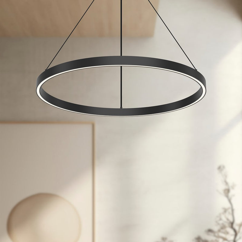 Kuzco Cerchio 24" LED Pendant, Black