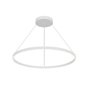 Kuzco Cerchio 36in LED Up/Down Pendant | White Aluminum and Frosted Silicone | Living Room & Open Plan | 6200lm 3000K 90CRI | Model PD87736-WH