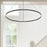 Kuzco Cerchio 60" LED Pendant/158W, Black - PD87760-BK-UNV-010