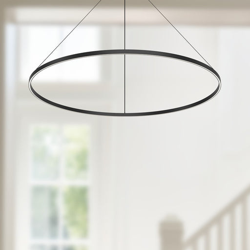 Kuzco Cerchio 60" LED Pendant/158W, Black