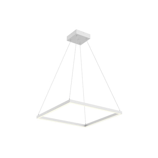 Kuzco Piazza 24in LED Pendant | White Frosted Silicone Diffuser | Kitchen Island & Dining Room | 3750lm 3000K 90CRI | Model PD88124-WH