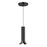 Kuzco Husk 9" LED Pendant, Glossy Black/Stainless Steel Shade