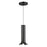 Kuzco Husk 9" LED Pendant, Glossy Black/Stainless Steel Shade