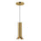 Kuzco Husk 9" LED Pendant, Metallic Brass/Stainless Steel Shade