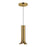 Kuzco Husk 9" LED Pendant, Metallic Brass/Stainless Steel Shade