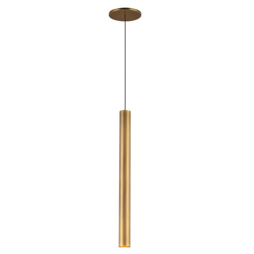 Kuzco Mason 20" LED Pendant, Vintage Brass/Aluminum Baffle