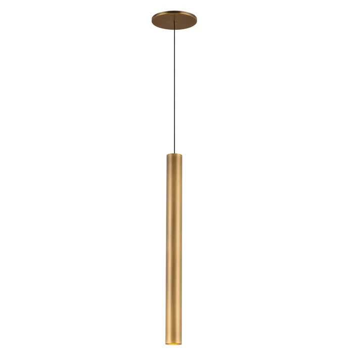 Kuzco Mason 20" LED Pendant, Vintage Brass/Aluminum Baffle