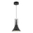 Kuzco Floe 8" LED Pendant, Glossy Black/Clear Crystal/Steel