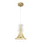 Kuzco Floe 8" LED Pendant, Metallic Brass/Clear Crystal - PD94108-MRB-CC-UNV