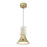 Kuzco Floe 8" LED Pendant, Metallic Brass/Clear Crystal