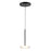 Kuzco Stephord 4" LED Pendant, Black/Clear Glass/Clear Glass