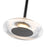 Kuzco Stephord 4" LED Pendant, Black/Clear Glass/Clear Glass