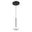 Kuzco Stephord 4" LED Pendant, Black/Frosted Glass/Frosted Glass - PD97204-BK-FR