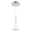Kuzco Stephord 4" LED Pendant, Chrome/Frosted Glass - PD97204-CH-FR