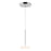 Kuzco Stephord 4" LED Pendant, Chrome/Frosted Glass