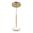 Kuzco Stephord 4" LED Pendant, Metallic Brass/Clear Glass - PD97204-MRB-CL