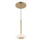 Kuzco Stephord 4" LED Pendant, Metallic Brass/Frosted Glass - PD97204-MRB-FR