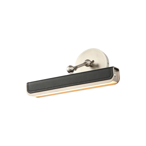 Kuzco Valise Picture 12in LED Picture Light | Aged Nickel and Tuxedo Leather | Art Gallery & Hallway Accent | 12 x 2 in | Model PL307912ANTL