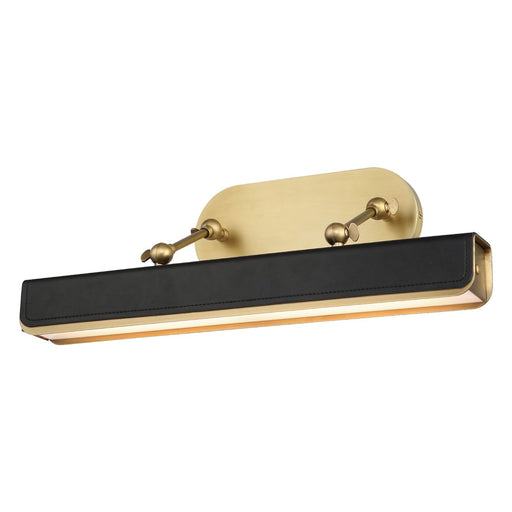 Kuzco Valise Picture 20in LED Picture Light | Vintage Brass and Tuxedo Leather | Living Room & Gallery | 20 x 2 x 10 in | Model PL307919VBTL