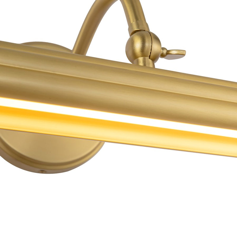 Kuzco Dottie 18" Gold Dimmable LED Picture Lt, Brushed Gold