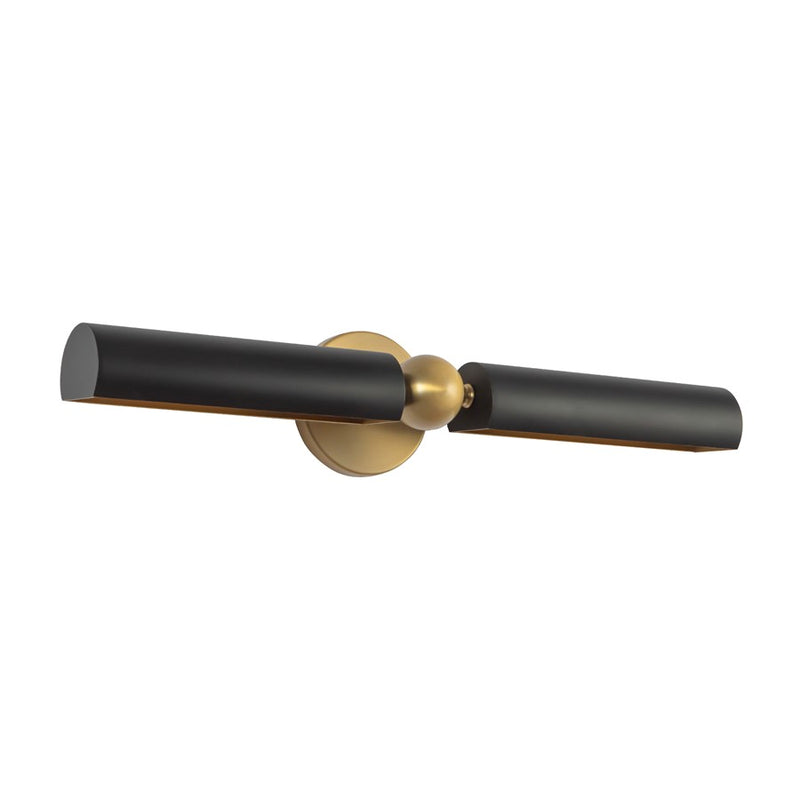 Kuzco Cole 23" Gold Picture Lt, Brushed Gold/Matte Black