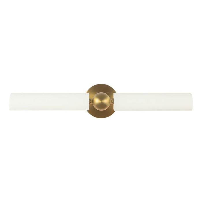 Kuzco Cole 23" Gold Picture Lt, Brushed Gold/White - PL405123BGWH