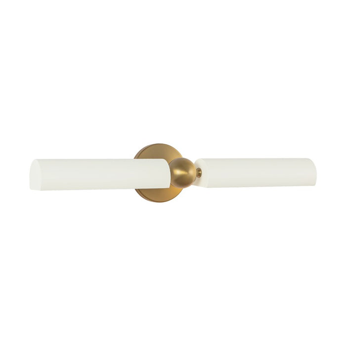 Kuzco Cole 23" Gold Picture Lt, Brushed Gold/White