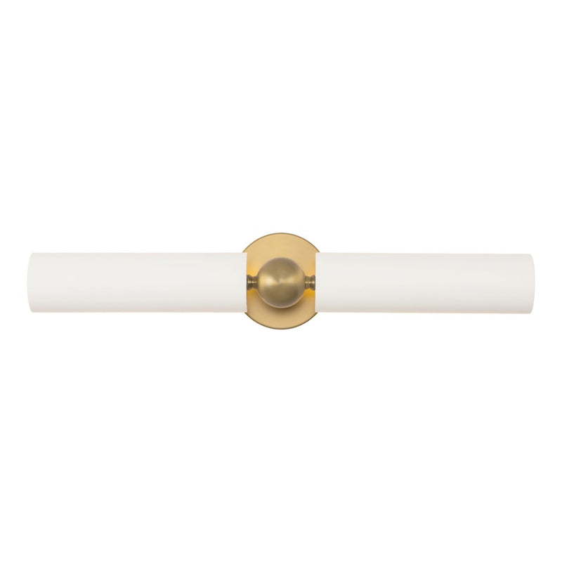 Kuzco Cole 23" Gold Picture Lt, Brushed Gold/White