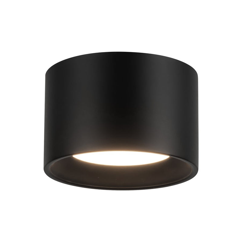 Kuzco Uma 6" Blk Dim LED Semi-Flush Mount, Blk - SF0702805BK