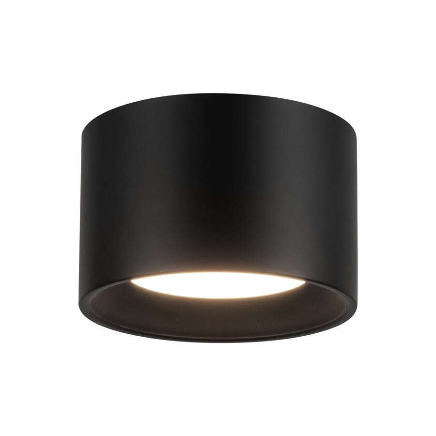 Kuzco Uma 6" Blk Dim LED Semi-Flush Mount, Blk - SF0702805BK