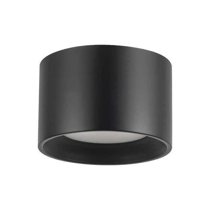 Kuzco Uma 6" Black Dimmable LED Semi-Flush Mount, Black