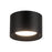 Kuzco Uma 6" Black Dimmable LED Semi-Flush Mount, Black