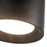 Kuzco Uma 6" Black Dimmable LED Semi-Flush Mount, Black