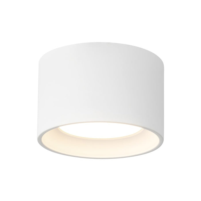 Kuzco Uma 6" Wht Dimmable LED Semi-Flush Mount, White