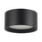 Kuzco Uma 7" Black Dimmable LED Semi-Flush Mount, Black