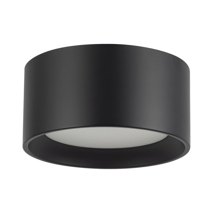 Kuzco Uma 7" Black Dimmable LED Semi-Flush Mount, Black