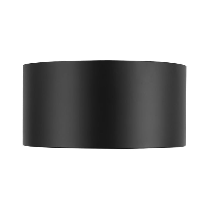 Kuzco Uma 7" Black Dimmable LED Semi-Flush Mount, Black