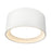 Kuzco Uma 7" White Dimmable LED Semi-Flush Mount, Whiteite