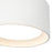 Kuzco Uma 7" White Dimmable LED Semi-Flush Mount, Whiteite